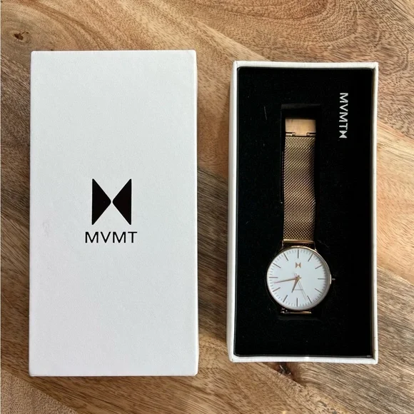Women’s MVMT Malibu Rose Gold 38mm Watch MVMT Women Boulevard Malibu Marble Rose Gold Mesh Band 38mm  main image 4
